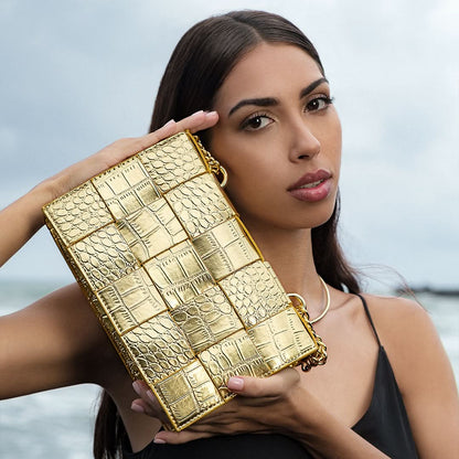 Crocodile Pattern Crossbody Bag - ShopLorca