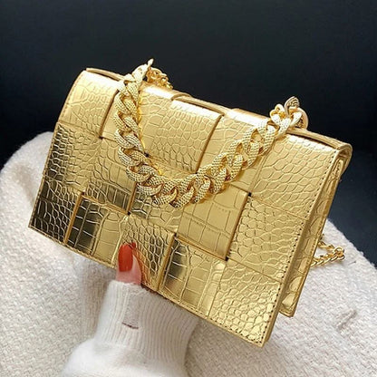 Crocodile Pattern Crossbody Bag - ShopLorca