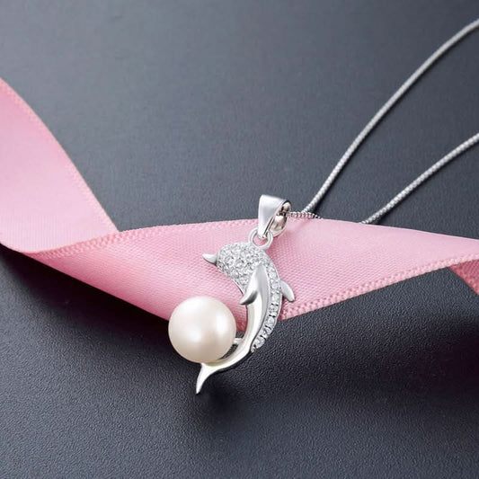Dolphin Pearl Necklace - ShopLorca