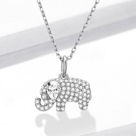 Glistening Elephant Necklace - ShopLorca