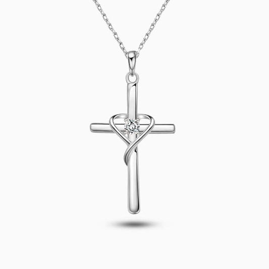 Heart Cross Necklace - ShopLorca