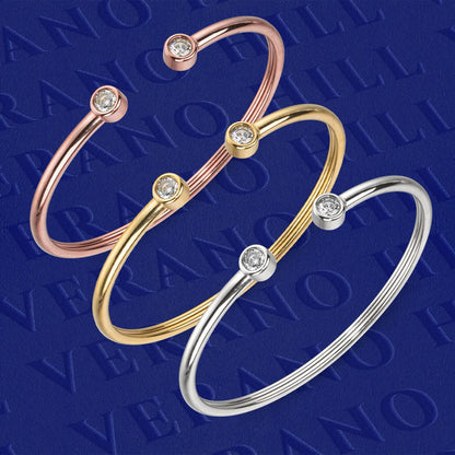 Verano Studded Stones Cuff Bangle - ShopLorca