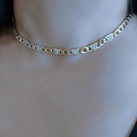 Vienna Paved Hearts Jewelry Set - ShopLorca