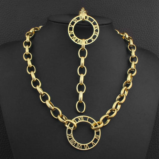 Vintage Roman Numeral Jewelry Set - ShopLorca